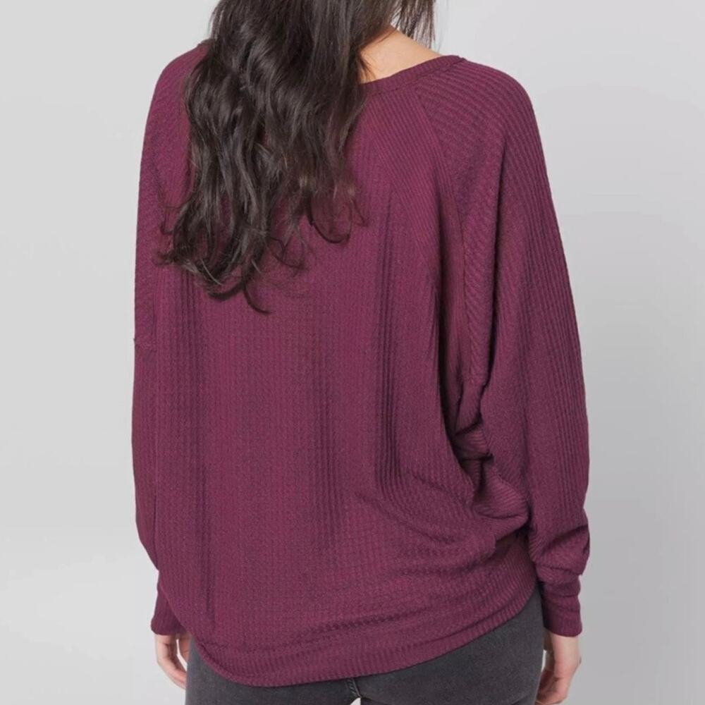 Free People Santa Clara Waffle Knit Thermal - Picture 2 of 3